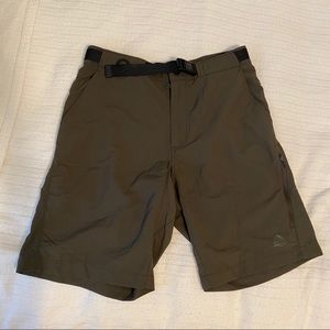 weather resistant, olive Nike ACG shorts